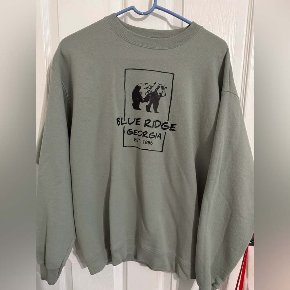 Blue Ridge Georgia Graphic Men's Sweater - Green